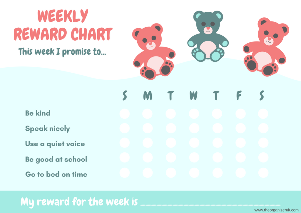 free toddlers reward chart
