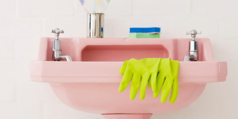 wipe down the bathroom as part of your daily housework routine