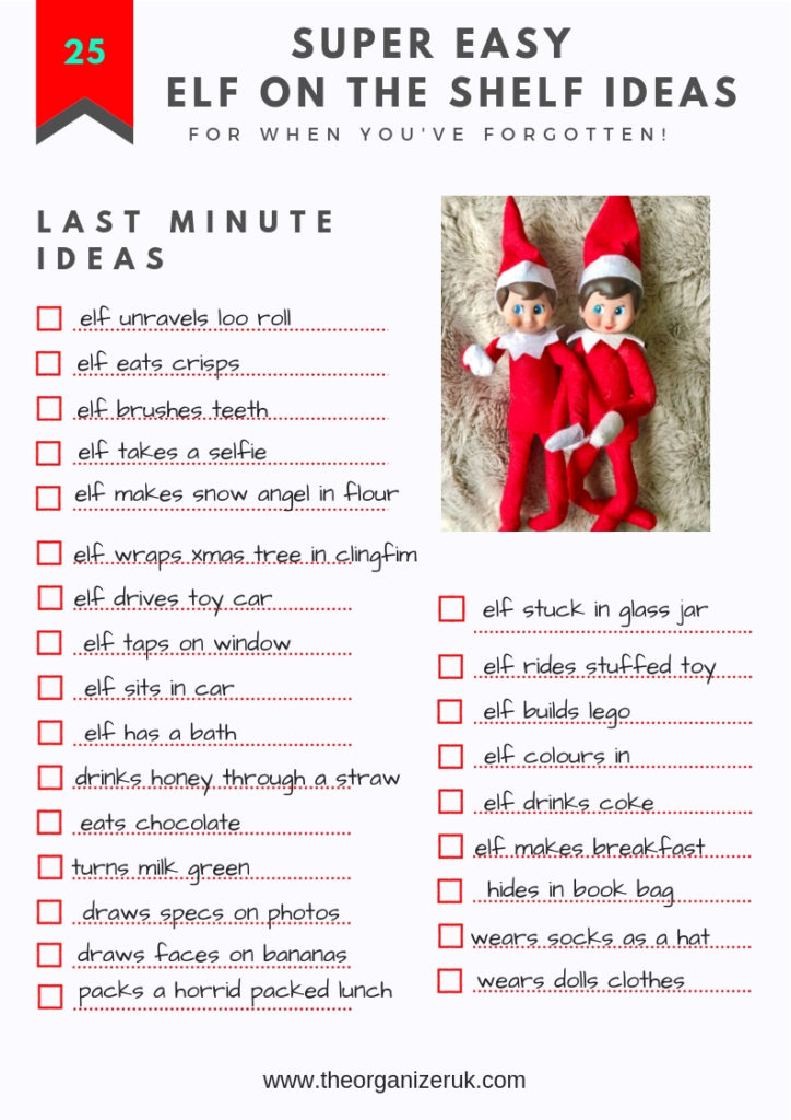 simple elf on the shelf ideas checklist, elf on the shelf coloring pages.