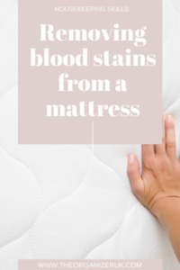 removing blood stains from a mattress