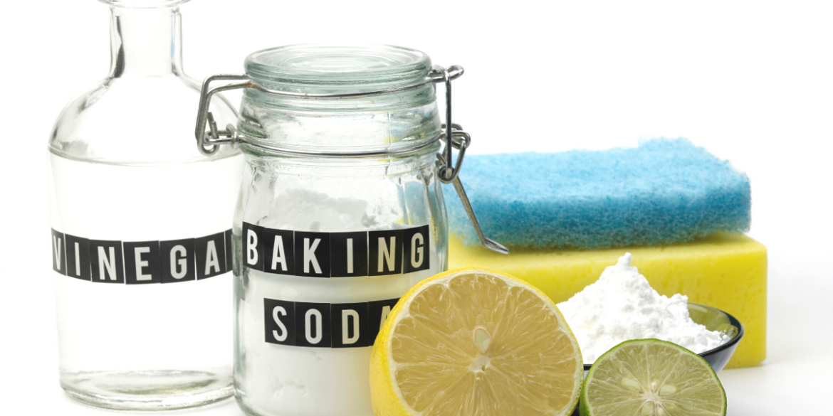 baking soda, vinegar scrubbys