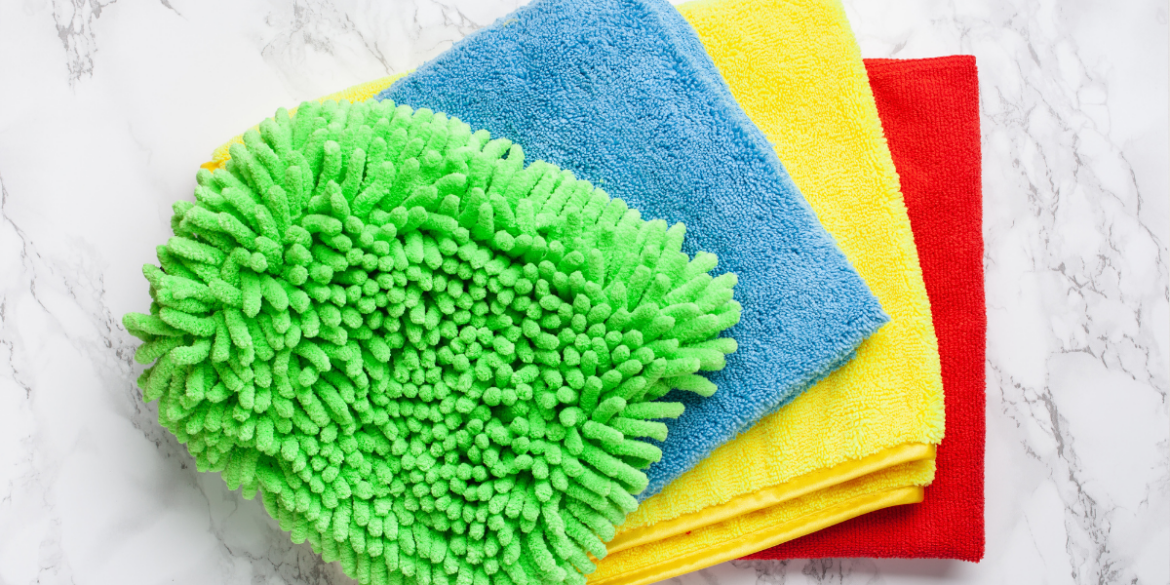colour coded cleaning cloths