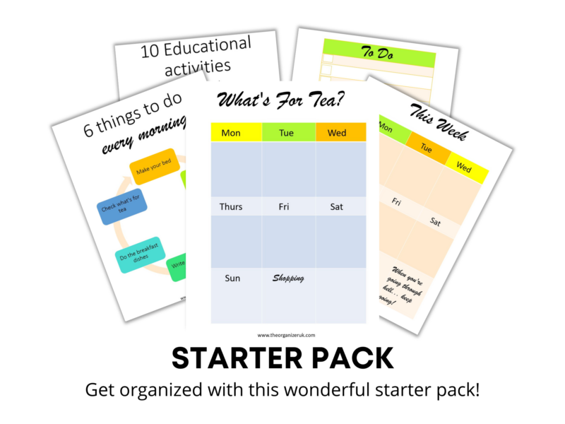 organizing starter pack