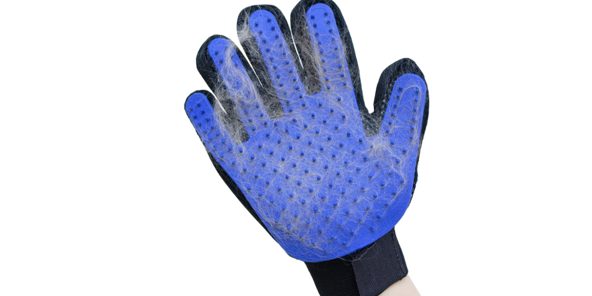 get dog hair out of clothes with a pet hair glove