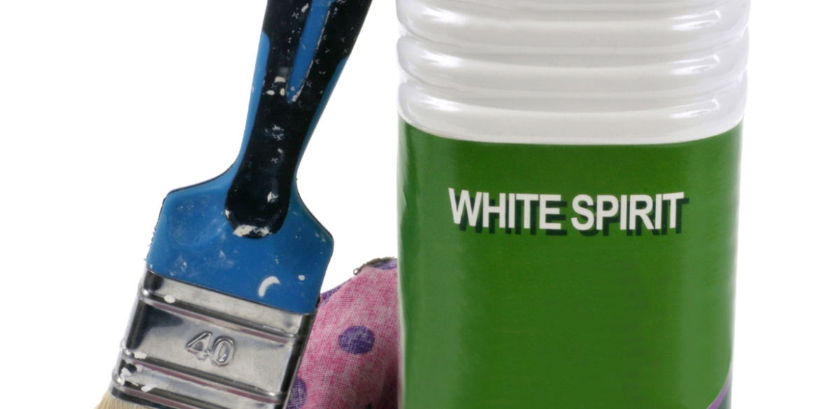 a bottle of white spirit to get bike grease out of clothes