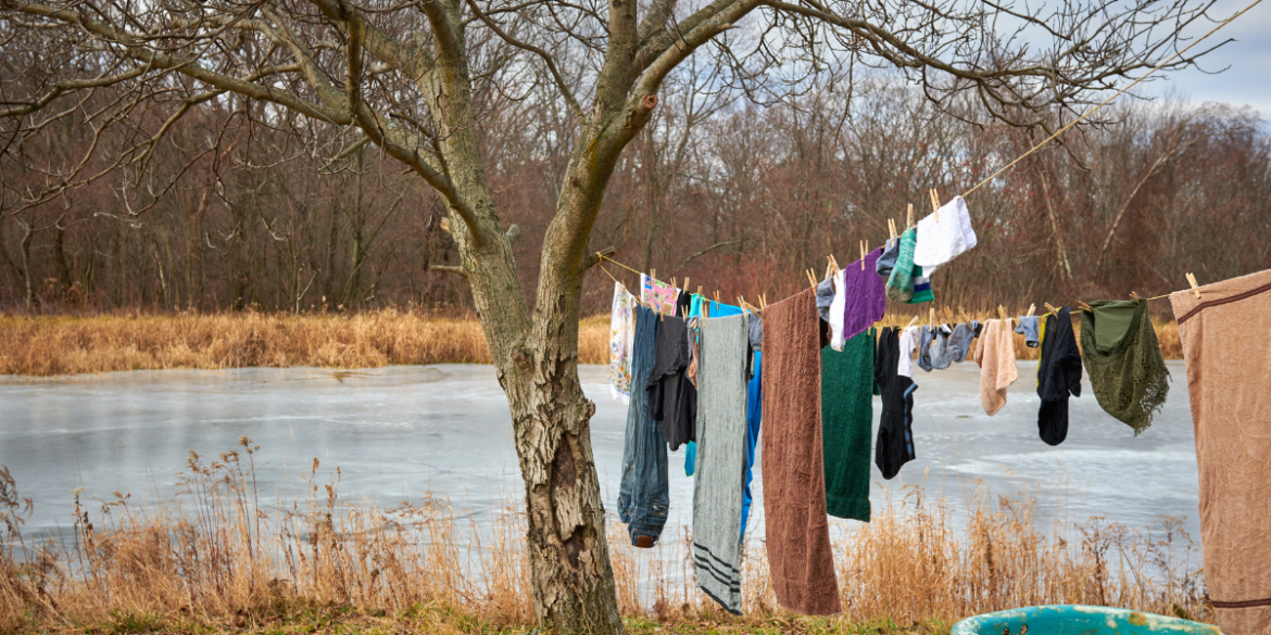 clothes line drying 